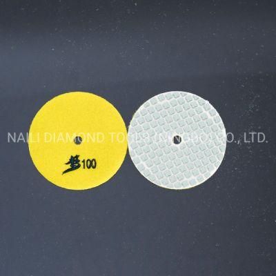 4&prime; &prime; Seven Steps Resin Dry Dream Polishing Pad for Granite