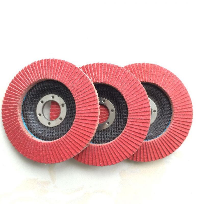 115mm Ceramic Grain Flap Disc for Grinding Stainless Steel and Metal