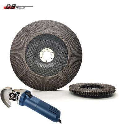 5&quot; 125mm Abrasive Grinding Tools Flap Disc Heated Alumina for Derusting Metal Ss