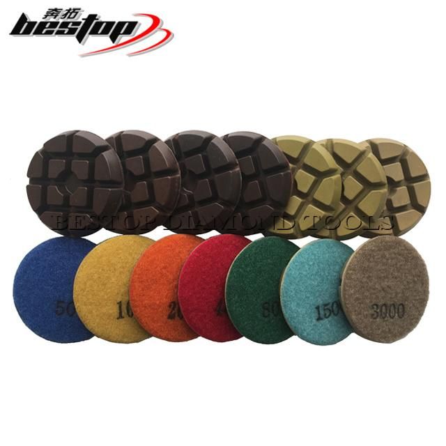 3 Inch Diamond Resin Pad for Polishing Concrete Floor