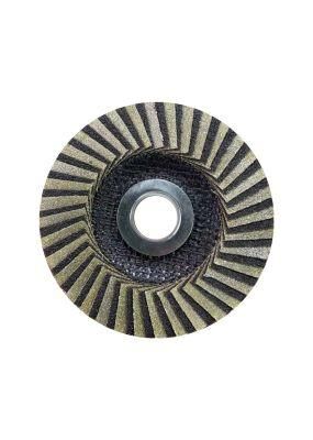 100*16.3mm 4&quot; 60# Diamond Flap Disc with Better Strength as Abrasive Tooling Suitable for Heavy Load Grinding