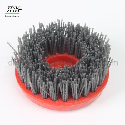 4 Inch Round Silicon Carbide Antique Abrasive Brush for Stones Tool