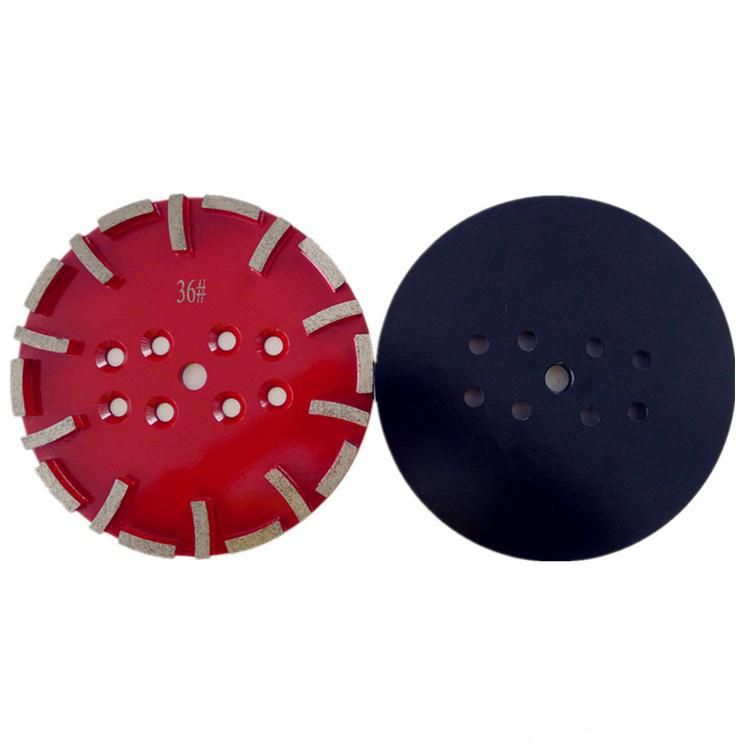 10 Inch D250mm Grinding Disc Diamond Grinding Cup Wheel Disc with 20 Segments Diamond Grinding Plates for Concrete and Terrazzo Floor