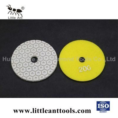 4&quot;/100mm New Hexagon Diamond Grinding Disk Hardware Tools Polishing Pad for Stone White