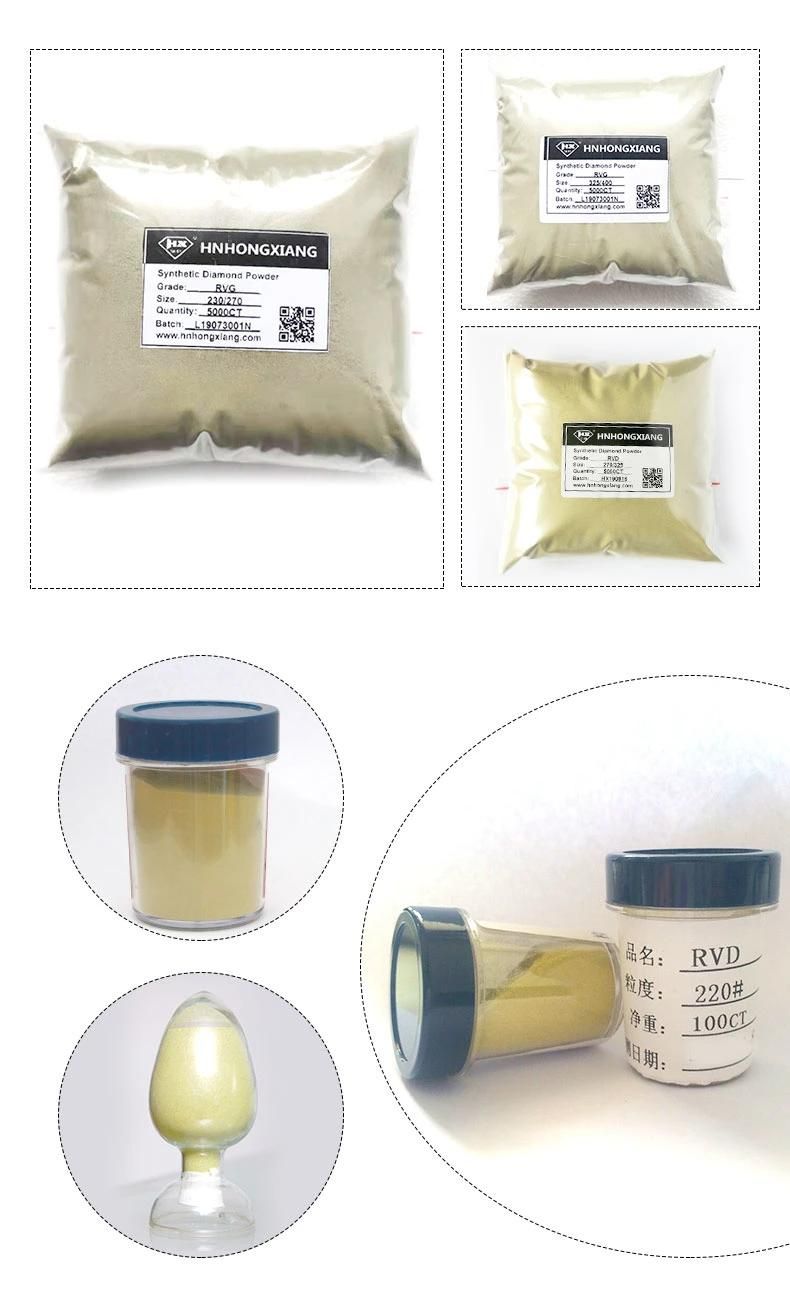 Rvd Rvg Synthetic Industrial Diamond Powder Rvd Diamond Powder Yellow