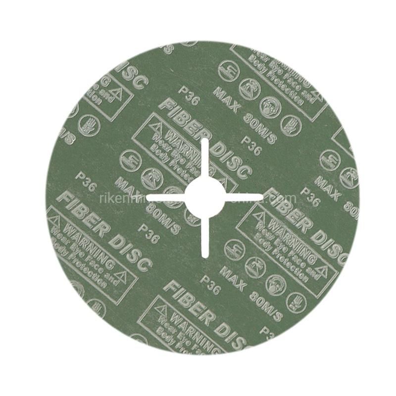 180mm Abrasive Silicon Carbide Sanding Disc Resin Over Resin Fiber Disc for Stainless Metal