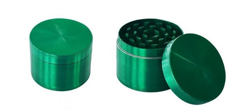 Smoking Magnetic Zinc Herb Grinder, 3 4 Piece Clear Top Customized Herb Grinder with Pollen Scraper