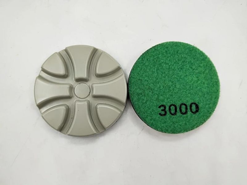 3inch 75mm Grit 50 Resin Bond Flexible Diamond Concrete Polishing Pads Floor Polisher Pads