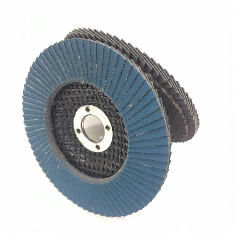 OEM High Quality T27 T29 5′′ P40 Pure Zirconia Flap Disc for Metal Stainless Steel Polishing and Grinding