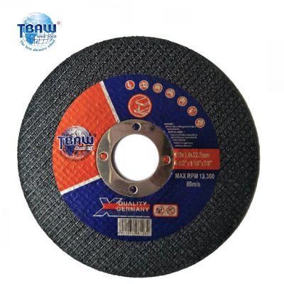 115X1.0X22.2mm 4 1/2inch Resin Bonded Abrasive Cutting Wheel for Metal