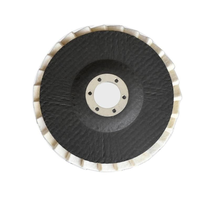 High Quality Premium Wear-Resisting Abrasive Tool 115mm Felt Flap Disc for Grinding Stainless Steel and Metal
