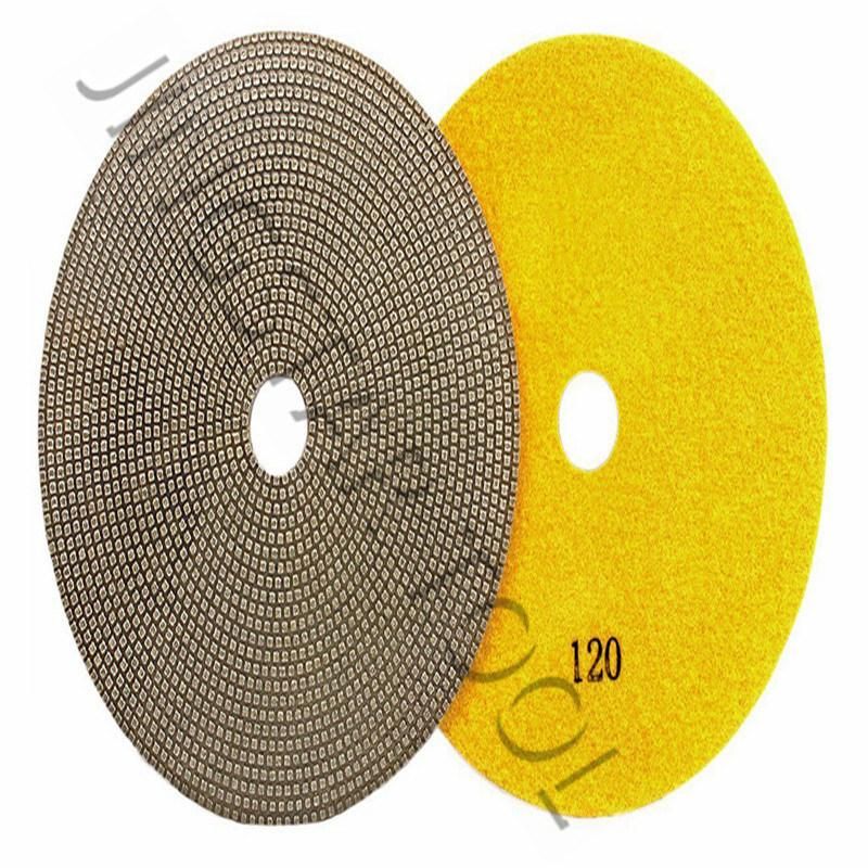 Quality Diamond Electroplated Flexible Polishing Pad for Stone Ceramic Concrete Glass