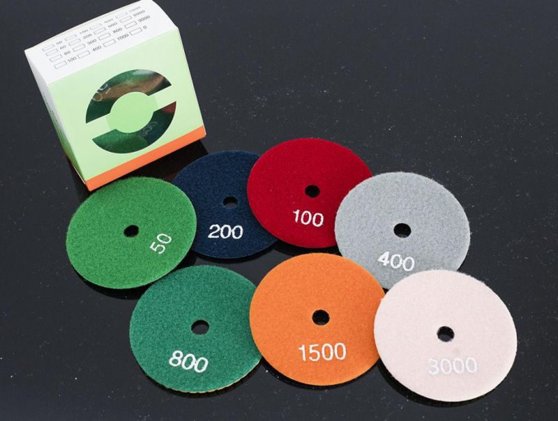 Qifeng Manufacturer Power Tool Factory Direct Sale Wet Abrasive Diamond Resin Bond Polishing Pads/Grinding Wheel for Granite/Marble/Quartz/Stones