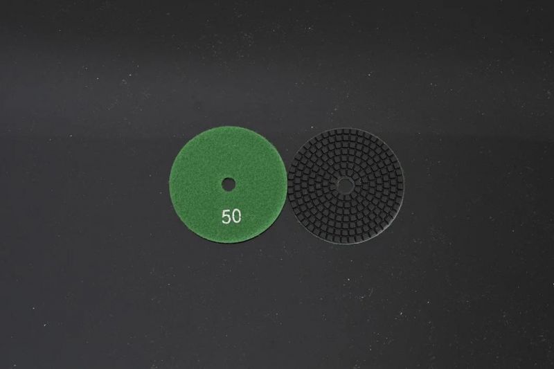 Qifeng Power Tool Diamond Granite/Marble/Stone Pads 80mm Wet Polishing Pad Flexible Grinding Wheel