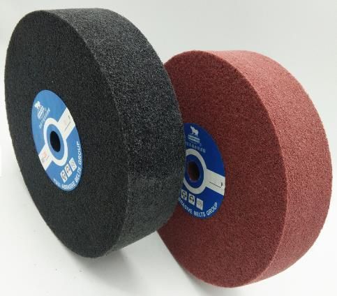 Non Woven Abrasive Wheel 8"X2" U0/4p Maroon Alox for Stainless Steel/Wood/Metal/Varnish