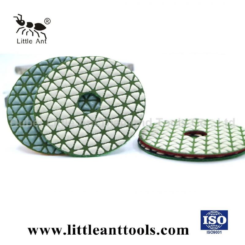 4" 100 mm Flexible Dry Polishing Pad Resin Polishing Pad for Granite
