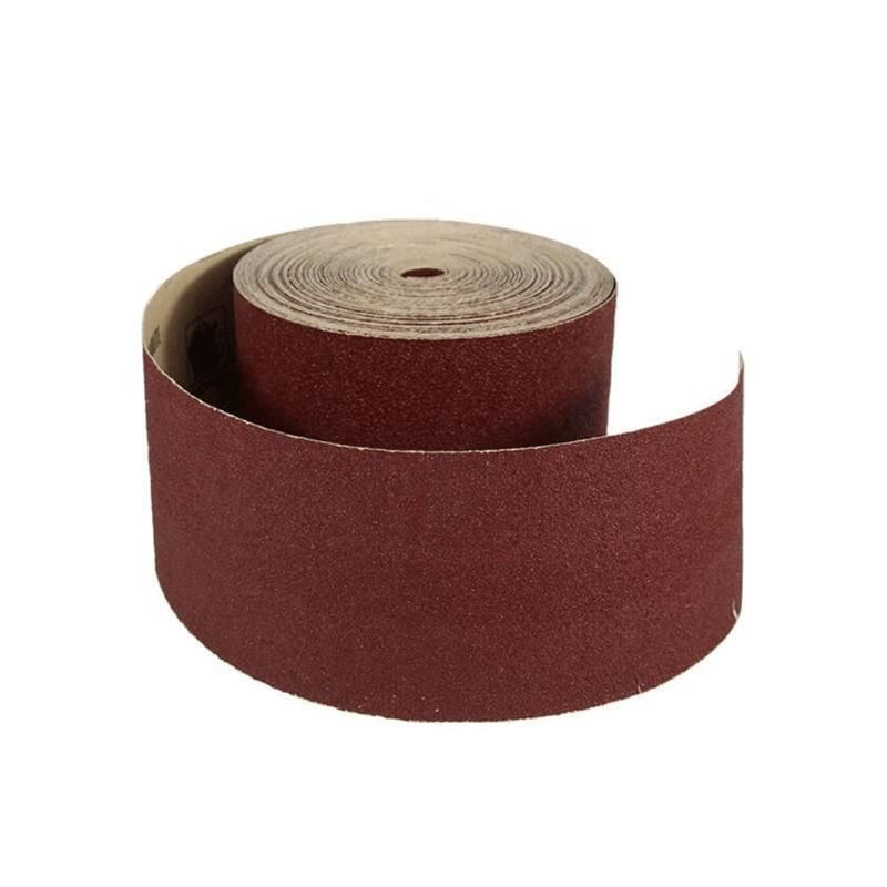 Factory Direct Price Sandpaper Backing Roll Surface Polishing Round Emery Abrasive Cloth Roll for Sanding Wood