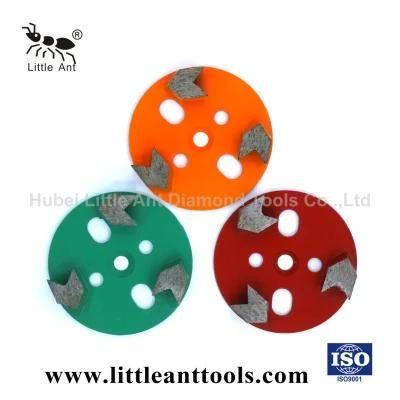 3 Segments Diamond Abrasive Grinding Plate, Diamond Grinding Tools