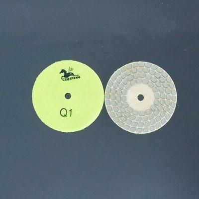 4&prime; &prime; /100mm 4-Step Abrasive Tools Dry Polishing Pads for Granite/ Marble