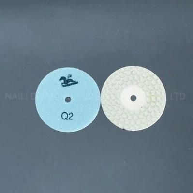 Qifeng Power Tool 4 Steps Diamond Dry Polishing Pad for Granite/Marble