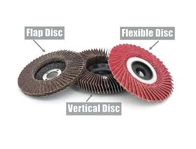 4&quot; 100mm 16mm Arbor Abrasive Pad Sanding Tools Flap Disc Calcined a/O for for Metal Grinding Weld Joint Derusting #27/29
