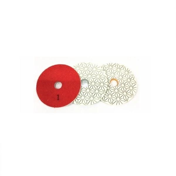 3 Step 100mm Resin Polishing Pads Marble Grnaite Polishing Pads