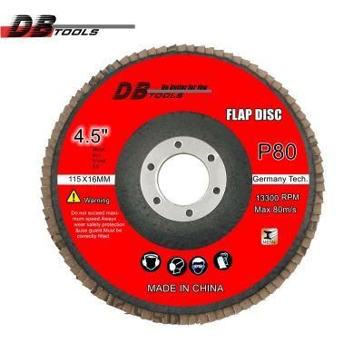 4.5&quot; 115mm Flap Disc Flap Sanding Wheel for Angle Grinder Alumina Oxide Grit 80