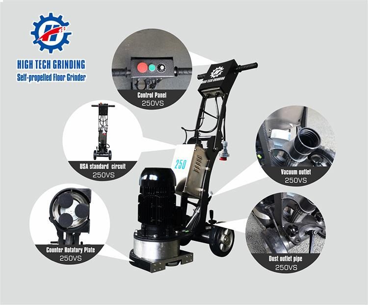 Surface Grinding Machine of Concrete Edge Grinder with Vacuum Cleaner Free