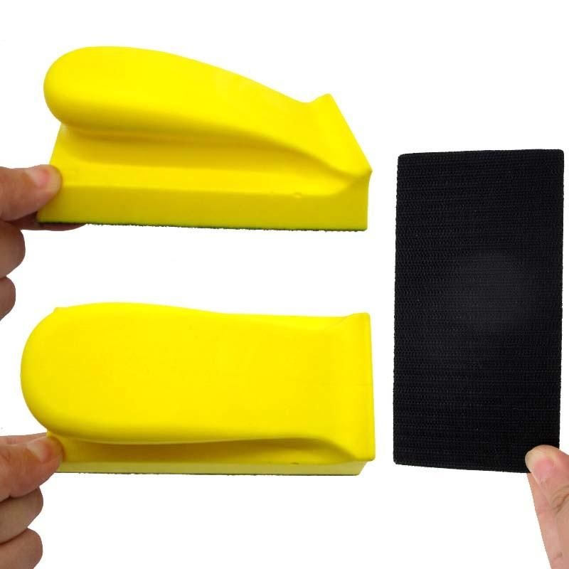 70X135mm PU Foam Hook and Loop Handing Sanding Block