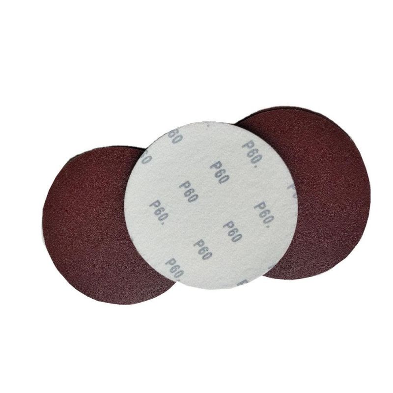 Custom Size Velcro Red Surface Sandpaper/Sand Paper Disc