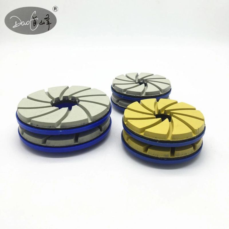 Daofeng 6inch 150mm Snail Lock Edge Countertop Polishing Pad