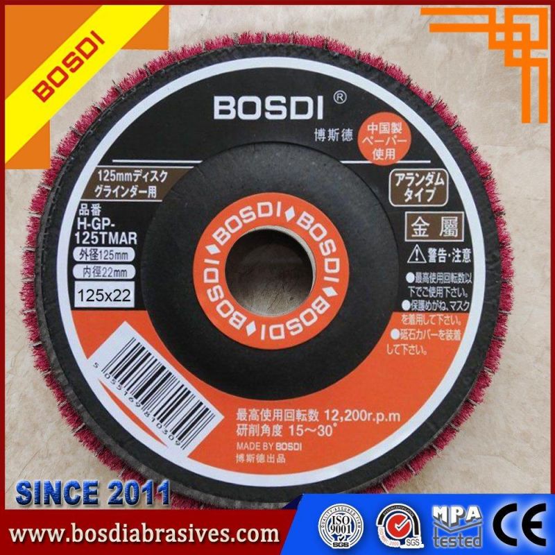 5" Inch Non Woven Upright Flap Wheel for Polishing Tainless Steel