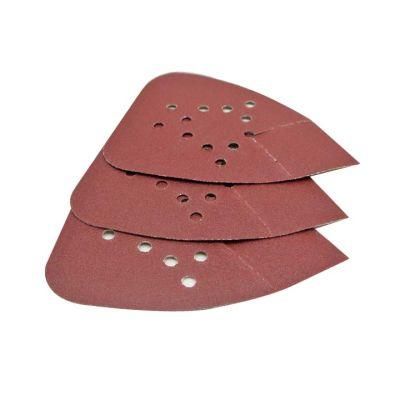 140 * 90mm 5 Holes Hook and Loop Mouse Sanding Discs Sandpaper for Wood Grinding and Polishing