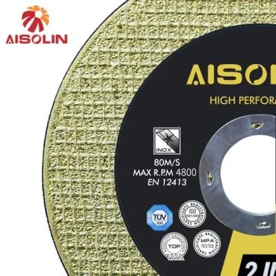 Abrasive Grinder Tool 125mm Gold Color Cutting Disc Wheel for Inox Metal Steel