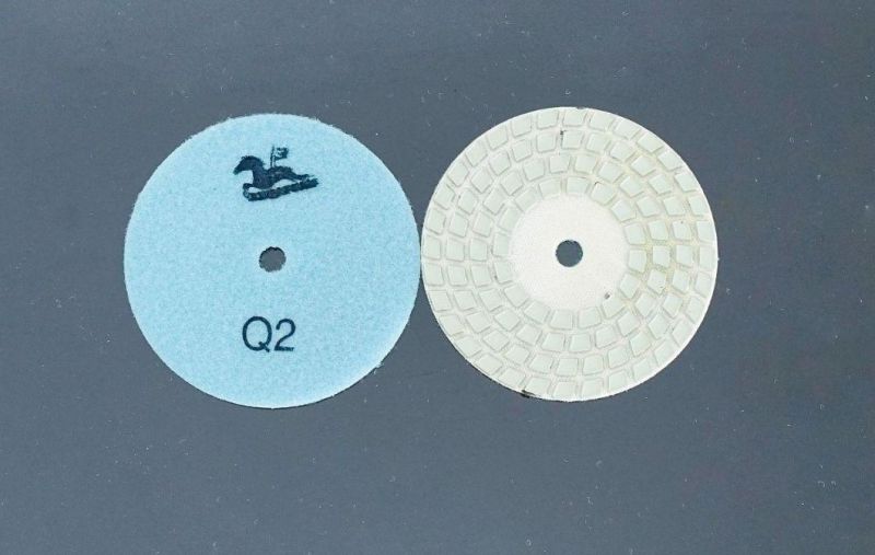 Qifeng 4-Step Diamond Resin Bond Abrasive Tools Dry Polishing Pads for Granite&Marble