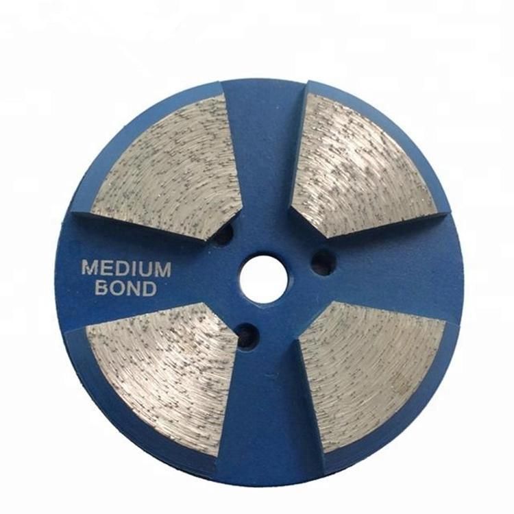 4 Inch D100mm Universal Diamond Polishing Pads with Single Pin Diamond Grinding Disc for Concrete and Terrazzo Floor