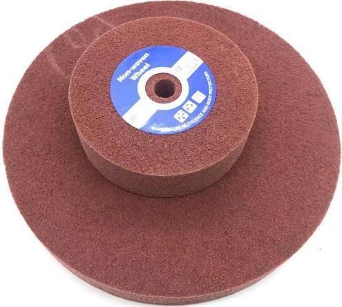 Non Woven Abrasive Wheel 8"X2" U0/4p Maroon Alox for Stainless Steel/Wood/Metal/Varnish