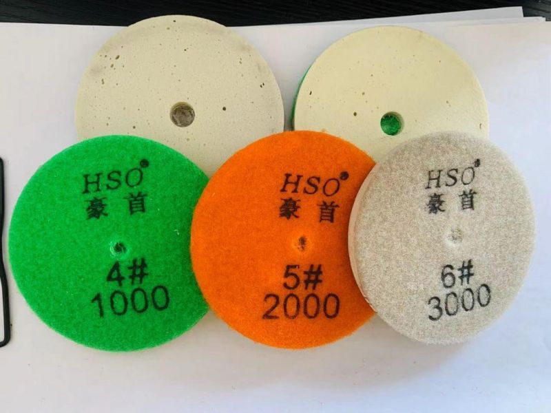 4-Inch Granite-Marble Wet Sponge Polishing Pad