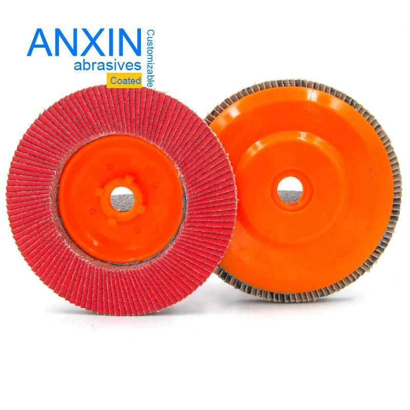 Ceramic Zirconia Flap Disc with M16 Color Nylon Backing