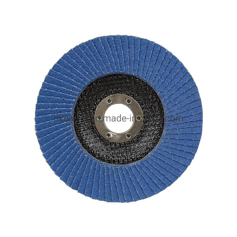 Flap Wheel Abrasive Cloth Zirconia Aluminum Oxid Grinding Disc Disco Flap 4.5" Zirconia Flap Disk