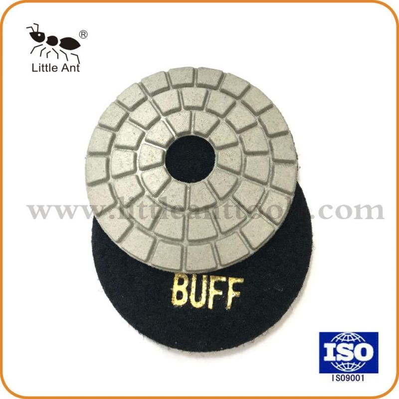 White Black Buff Resin Flexible Polishing Pads for Granite