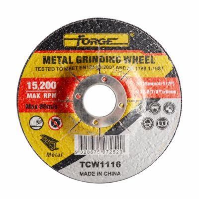 115*6*22.2mm Depressed Center Metal Abrasive Disc Grinding Wheel