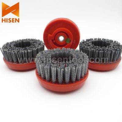130mm Silicon Carbide Antique Brush Round Brush with Snail Lock