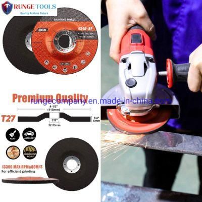 4.5&quot; Abrasive Metal Stainless Steel Grinding Wheel for Electric Power Tools