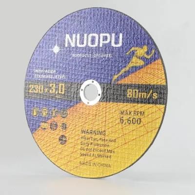 230X3X22.2mm High Quality Resin Bond Abrasive Cutting Disc for Stainless Steel