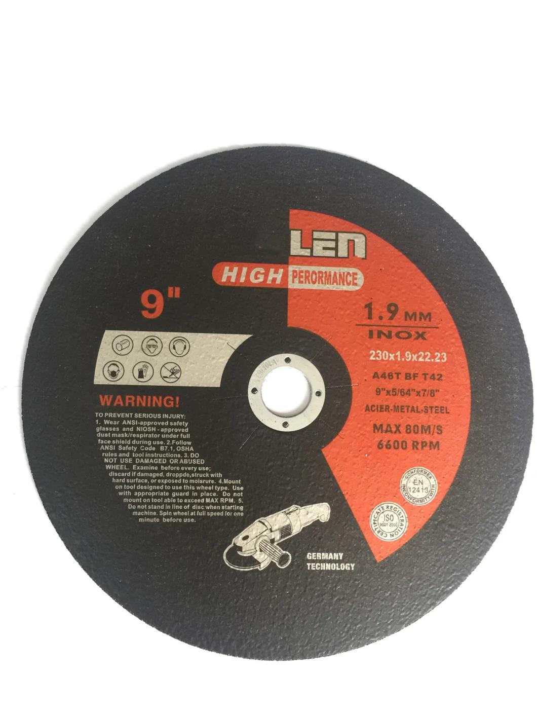 9" Metal Cutting Disc