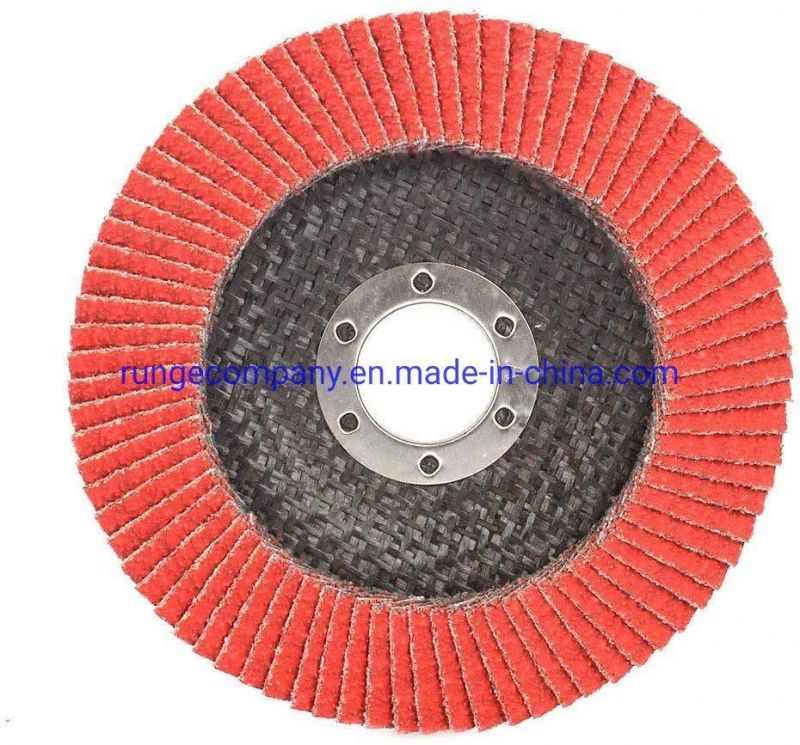 4-1/2 Inch 115mm Ceramic Abrasive Grinding Wheel Flap Discs for Stainless Steel Angle Grinder Power Tools