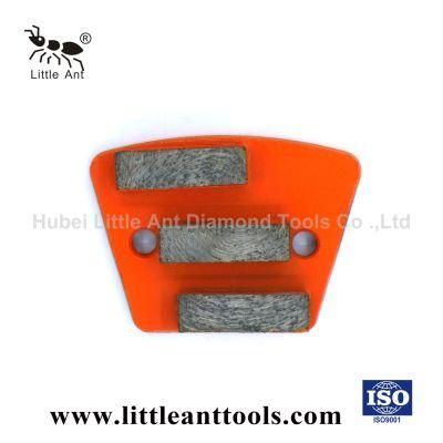 Trapezoid Three Segments Diamond Grinding Shoe/Plate/Disc for Concrete