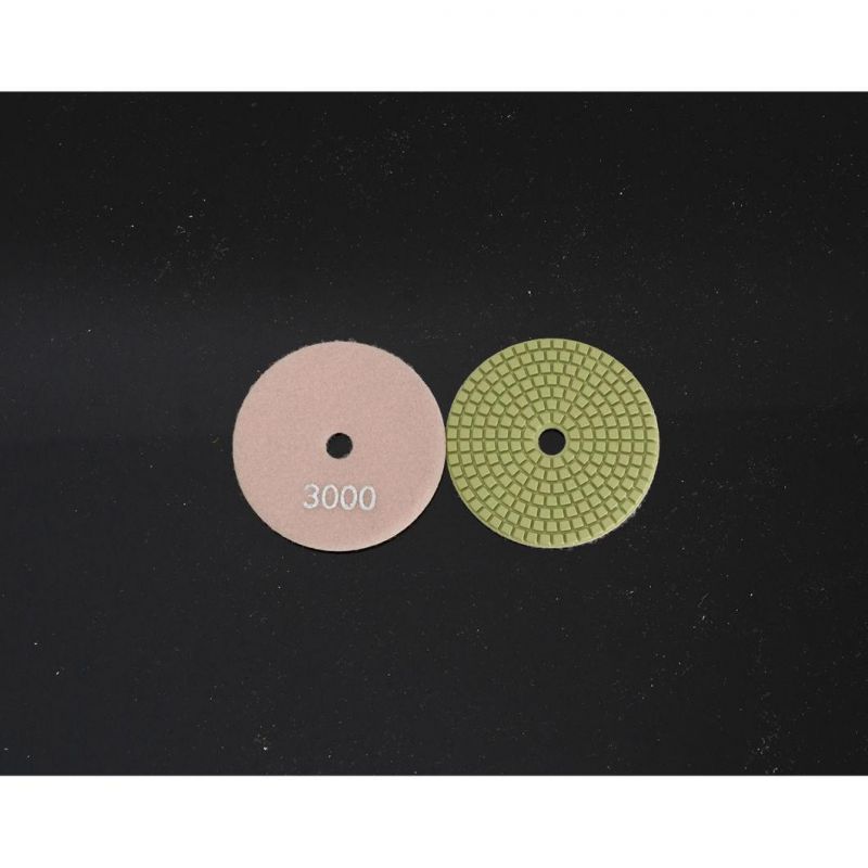 Qifeng Power Tool 4" Diamond Wet Flexible Polishing Pad Available for Wet Use