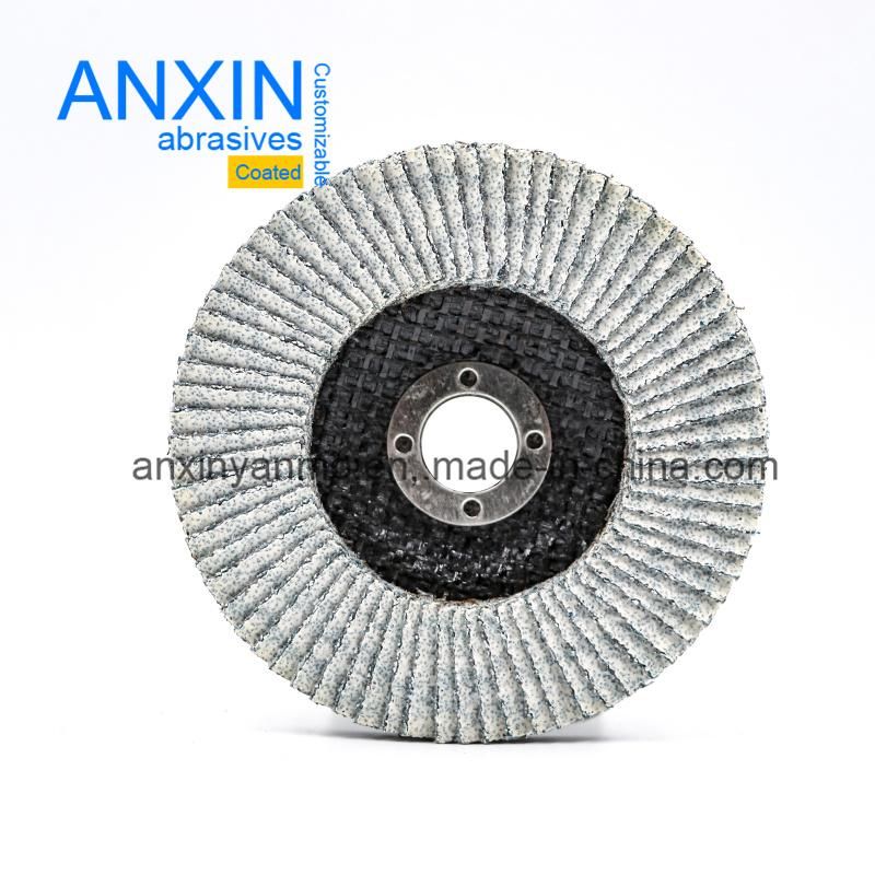 High Quality Flap Disc of Ceramic Sand Cloth Coated White for Al